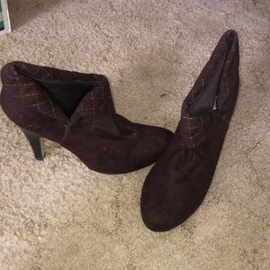 Booties with a heel